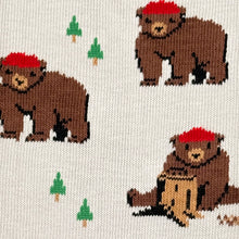 Bear in Hat and Trees Men's Socks