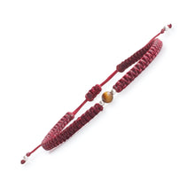 Tiger Eye Macrame Beaded Bracelet