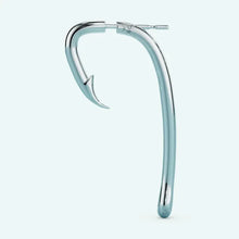 silver fish hook earring