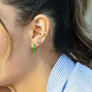 Kris Nations Modernist Crystal Bezel Studs E778-G