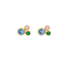 Kris Nations Modernist Crystal Bezel Studs E778-G