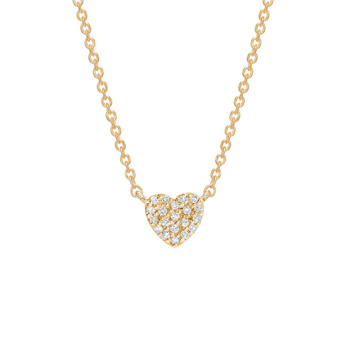 Small Heart Pave Necklace