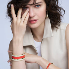 Vaporetto Bracelet Tangerine Orange & Sand White