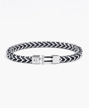 Catena Foxtail Navy Silver Bracelet