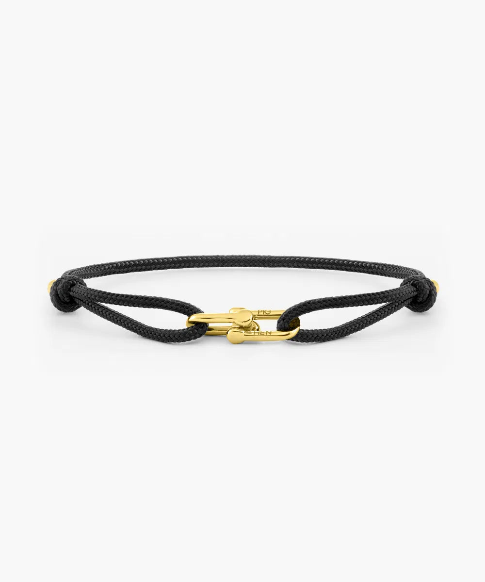 Daunting Dean Black Gold Bracelet