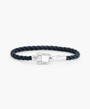 Lobster Larry Navy Silver Bracelet