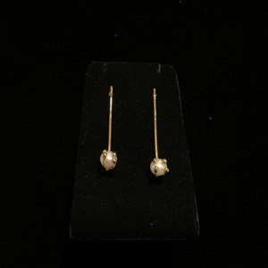 Pearl Bar Earrings