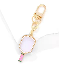 Pickle Ball Bag Charms Keychain