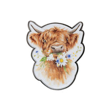 Daisy Coo Highland Cow Pin Badge