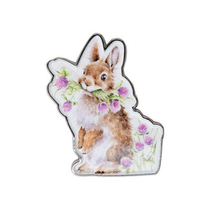 Head Clover Heels Rabbit Pin Badge