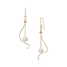 Pirouette White Pearl Earrings