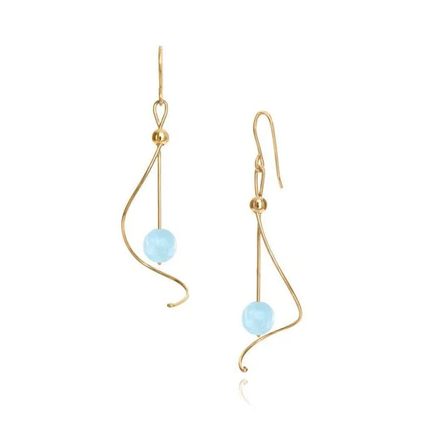 Pirouette Aquamarine Earrings