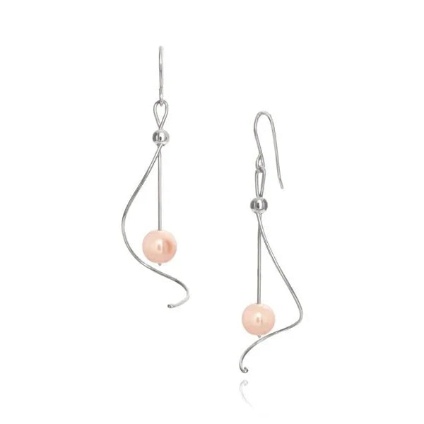 Pirouette Pink Pearl Earrings
