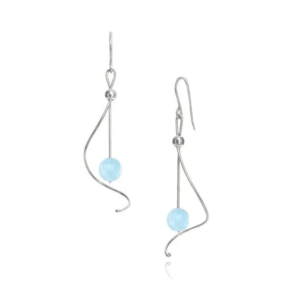Pirouette Aquamarine Earrings