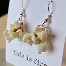 3D printed popcorn dangle earrings