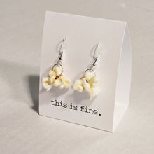 3D printed popcorn dangle earrings