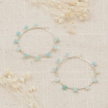 Pritti Hoops Amazonite