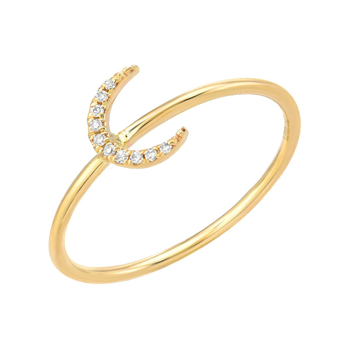 Crescent Moon Stackable Ring