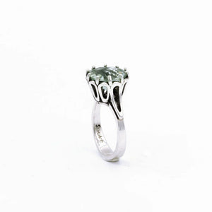 Caesarea Green Amethyst Ring