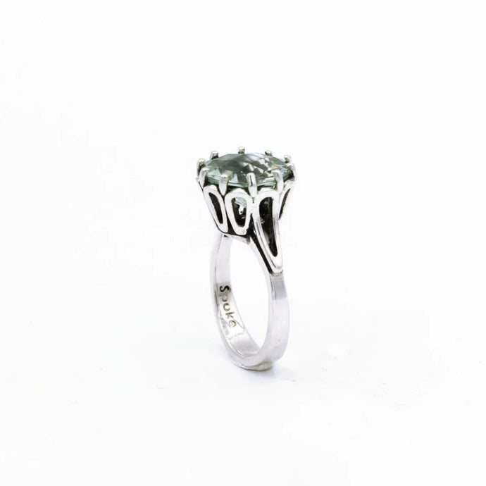 Caesarea Green Amethyst Ring