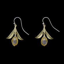 Lemon Drop Dangle Leaf Earrings
