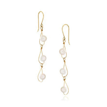 Rain White Pearl Trio Earrings