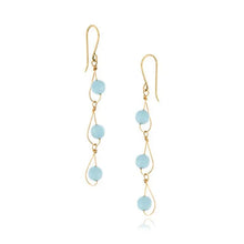 Rain Aquamarine Trio Earrings
