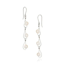 Rain White Pearl Trio Earrings
