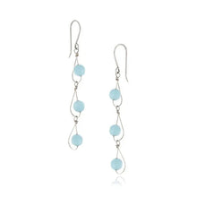 Rain Aquamarine Trio Earrings