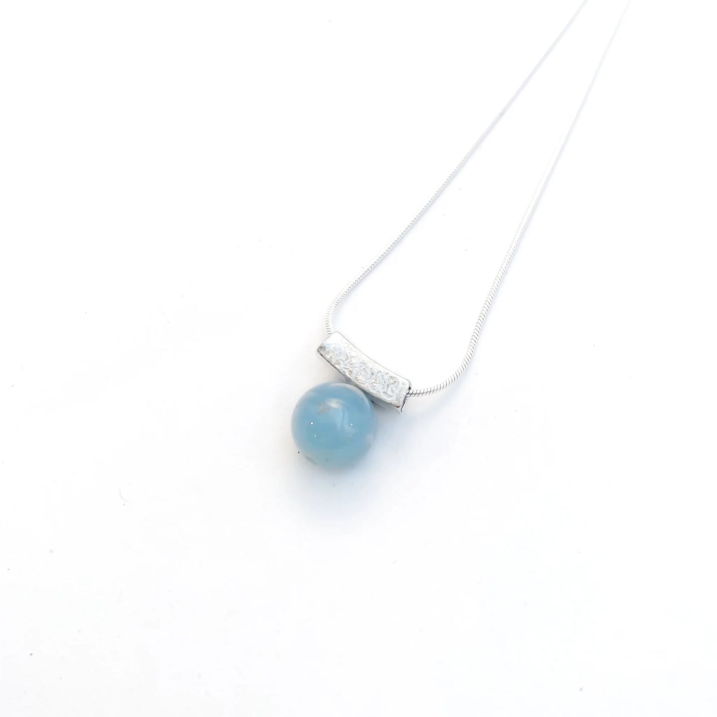 Balance Aquamarine Slider Necklace