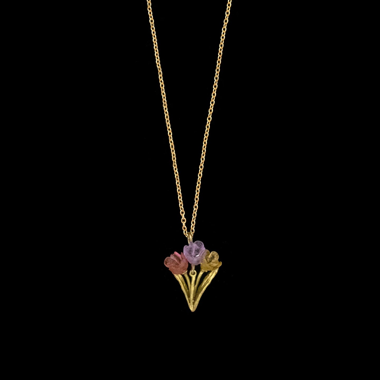 Tulip Dainty Pendant Necklace