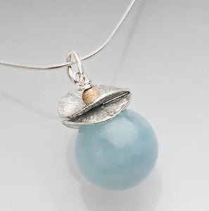 Acorn Aquamarine Necklace