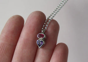 Refract Ruby & Amethyst Necklace