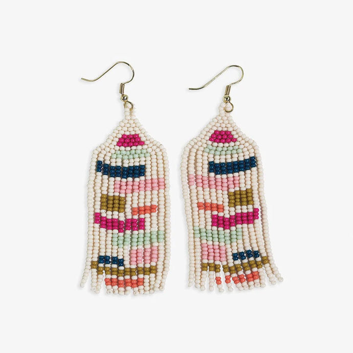 Dolly Colour Block Earrings Rainbow