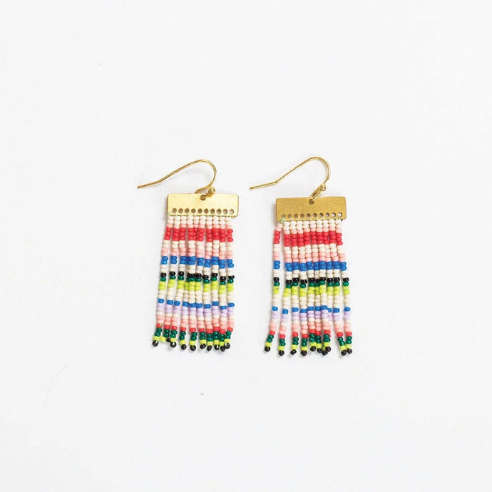 Scout Rectangle Hanger Stripe Earrings