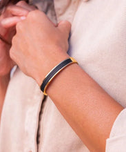Women's Emily Black Gold Cuff