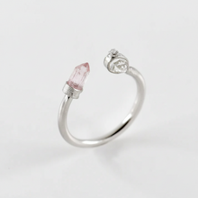 Tourmaline and Herkimer Diamond Ring