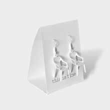 3D printed chair dangle earrings