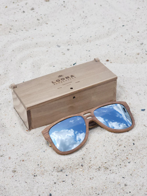 Solar Shield Walnut Sunglasses