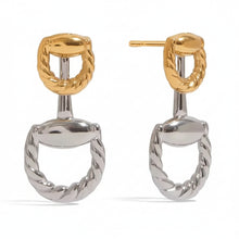 Two tone earrings