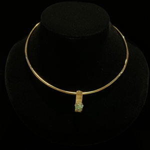 Raw Emerald Choker