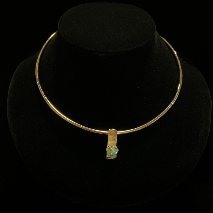 Raw Emerald Choker