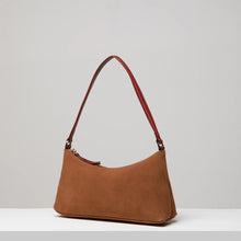 Crescent Suede Shoulder Bag