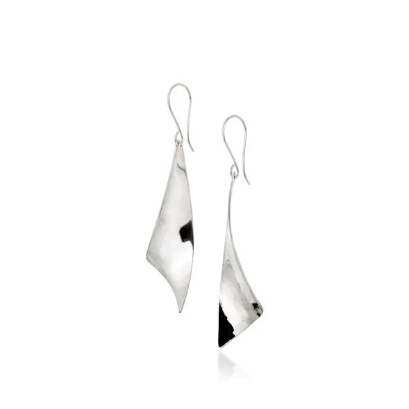 Viento Small Silver Earrings