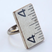 Wooden Ruler Ring