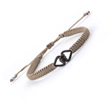 Leather and Macrame Bracelet