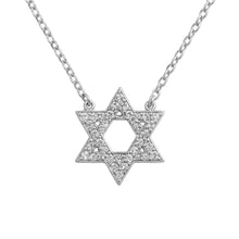 Star of David Sterling Silver chain necklace