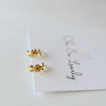 Blossom Floral Huggie Hoop Earrings