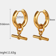 Toggle Hinge Hoop Earrings