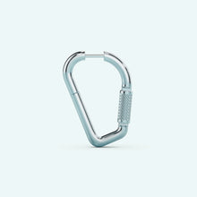 Silver carabiner earring